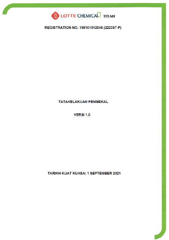 Supplier Code of Conduct Malay Version