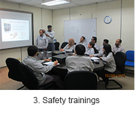 3. Safety trainings