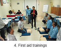 4. First aid trainings