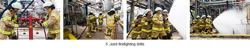 5. Joint firefighting drills